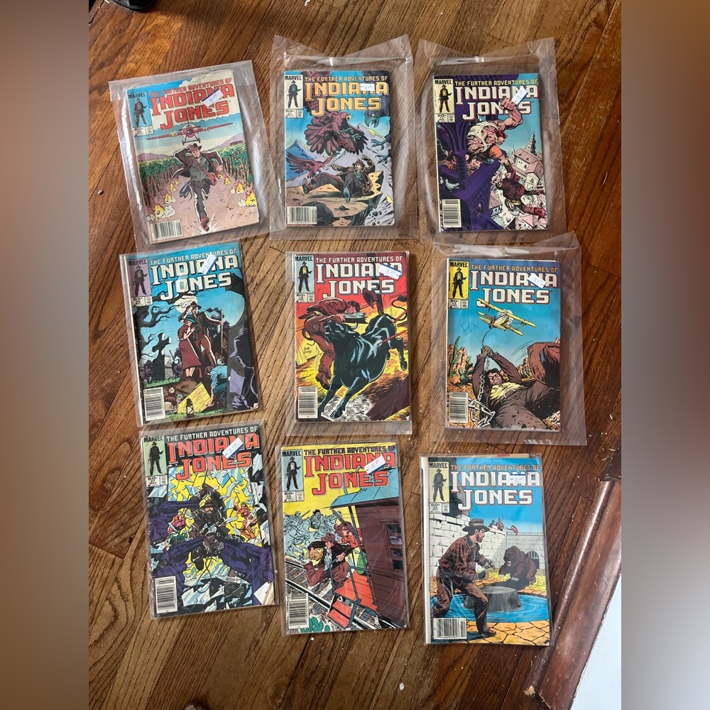 Indiana Jones vintage comic books The Further Adventures of Indiana Jones marvel